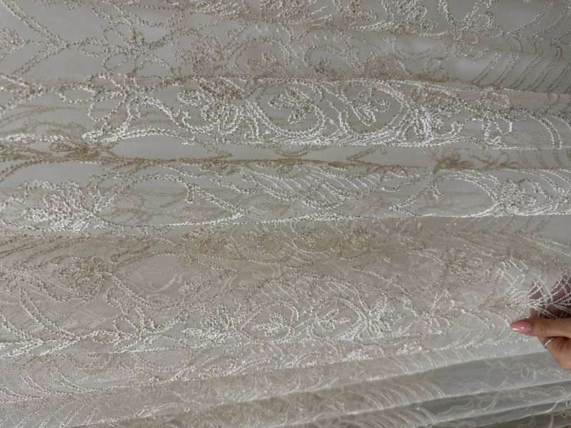 Тюль золото 3578 фото